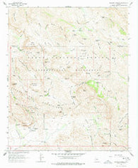Weavers Needle Arizona Historical topographic map, 1:24000 scale, 7.5 X 7.5 Minute, Year 1966