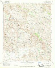 Weavers Needle Arizona Historical topographic map, 1:24000 scale, 7.5 X 7.5 Minute, Year 1966