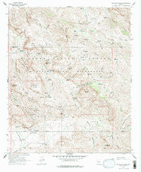 Weavers Needle Arizona Historical topographic map, 1:24000 scale, 7.5 X 7.5 Minute, Year 1966
