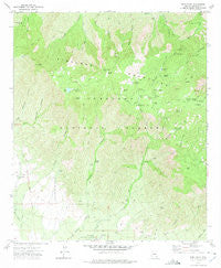 Webb Peak Arizona Historical topographic map, 1:24000 scale, 7.5 X 7.5 Minute, Year 1972