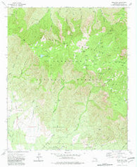 Webb Peak Arizona Historical topographic map, 1:24000 scale, 7.5 X 7.5 Minute, Year 1972