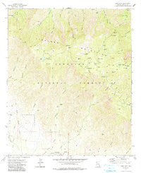 Webb Peak Arizona Historical topographic map, 1:24000 scale, 7.5 X 7.5 Minute, Year 1972