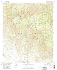 Webb Peak Arizona Historical topographic map, 1:24000 scale, 7.5 X 7.5 Minute, Year 1972
