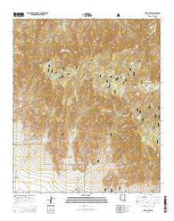 Webb Peak Arizona Current topographic map, 1:24000 scale, 7.5 X 7.5 Minute, Year 2014
