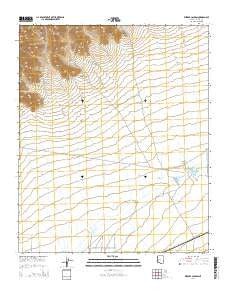 Webber Canyon Arizona Current topographic map, 1:24000 scale, 7.5 X 7.5 Minute, Year 2014