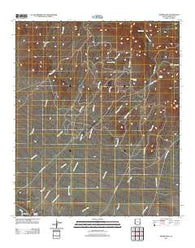 Weber Peak Arizona Historical topographic map, 1:24000 scale, 7.5 X 7.5 Minute, Year 2011