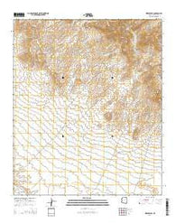 Weber Peak Arizona Current topographic map, 1:24000 scale, 7.5 X 7.5 Minute, Year 2014