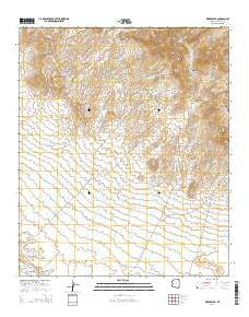 Weber Peak Arizona Current topographic map, 1:24000 scale, 7.5 X 7.5 Minute, Year 2014