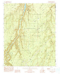 Weimer Point Arizona Historical topographic map, 1:24000 scale, 7.5 X 7.5 Minute, Year 1990