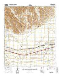 Wellton Arizona Current topographic map, 1:24000 scale, 7.5 X 7.5 Minute, Year 2014