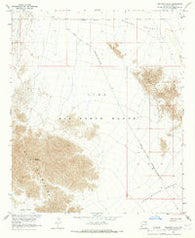 Wellton Hills Arizona Historical topographic map, 1:24000 scale, 7.5 X 7.5 Minute, Year 1965