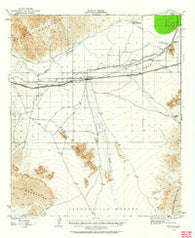 Wellton Arizona Historical topographic map, 1:62500 scale, 15 X 15 Minute, Year 1926
