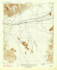 Wellton Arizona Historical topographic map, 1:62500 scale, 15 X 15 Minute, Year 1929