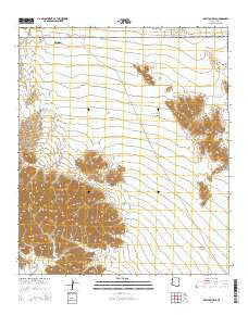 Wellton Hills Arizona Current topographic map, 1:24000 scale, 7.5 X 7.5 Minute, Year 2014