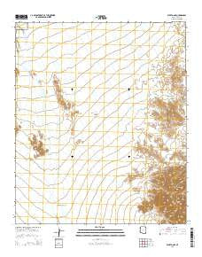 Wellton SE Arizona Current topographic map, 1:24000 scale, 7.5 X 7.5 Minute, Year 2014