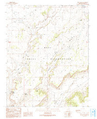 Wepo Village Arizona Historical topographic map, 1:24000 scale, 7.5 X 7.5 Minute, Year 1990