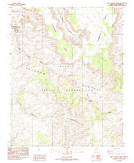 West Canyon Creek Arizona Historical topographic map, 1:24000 scale, 7.5 X 7.5 Minute, Year 1985