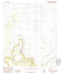 West Sunset Mountain Arizona Historical topographic map, 1:24000 scale, 7.5 X 7.5 Minute, Year 1986