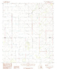 West of Greasewood Mtn Arizona Historical topographic map, 1:24000 scale, 7.5 X 7.5 Minute, Year 1985