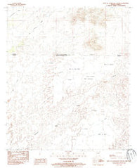 West of Guadalupe Canyon Arizona Historical topographic map, 1:24000 scale, 7.5 X 7.5 Minute, Year 1985