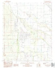 West of Marana Arizona Historical topographic map, 1:24000 scale, 7.5 X 7.5 Minute, Year 1989