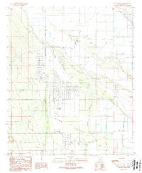 West of Marana Arizona Historical topographic map, 1:24000 scale, 7.5 X 7.5 Minute, Year 1989