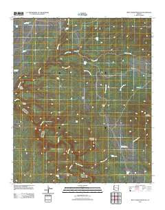 West Poker Mountain Arizona Historical topographic map, 1:24000 scale, 7.5 X 7.5 Minute, Year 2011
