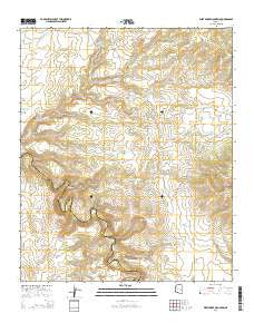 West Poker Mountain Arizona Current topographic map, 1:24000 scale, 7.5 X 7.5 Minute, Year 2014