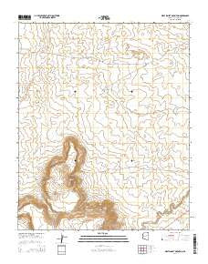 West Sunset Mountain Arizona Current topographic map, 1:24000 scale, 7.5 X 7.5 Minute, Year 2014
