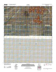 West of Guadalupe Canyon Arizona Historical topographic map, 1:24000 scale, 7.5 X 7.5 Minute, Year 2011