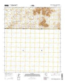 West of Guadalupe Canyon Arizona Current topographic map, 1:24000 scale, 7.5 X 7.5 Minute, Year 2014