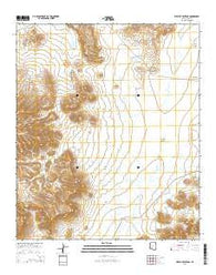West of Ventana Arizona Current topographic map, 1:24000 scale, 7.5 X 7.5 Minute, Year 2014