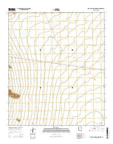 West of Wahak Hotrontk Arizona Current topographic map, 1:24000 scale, 7.5 X 7.5 Minute, Year 2014