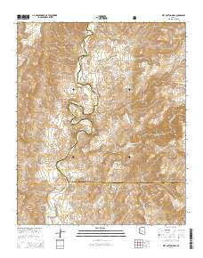 Wet Bottom Mesa Arizona Current topographic map, 1:24000 scale, 7.5 X 7.5 Minute, Year 2014