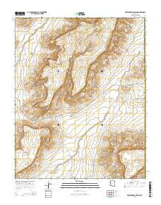 Whippoorwill Spring Arizona Current topographic map, 1:24000 scale, 7.5 X 7.5 Minute, Year 2014
