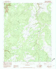 White Clay Arizona Historical topographic map, 1:24000 scale, 7.5 X 7.5 Minute, Year 1983