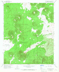 White Horse Hills Arizona Historical topographic map, 1:24000 scale, 7.5 X 7.5 Minute, Year 1966