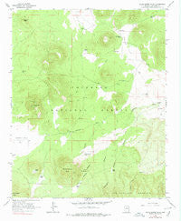 White Horse Hills Arizona Historical topographic map, 1:24000 scale, 7.5 X 7.5 Minute, Year 1966