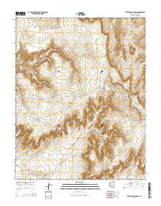 White Area Canyon Arizona Current topographic map, 1:24000 scale, 7.5 X 7.5 Minute, Year 2014