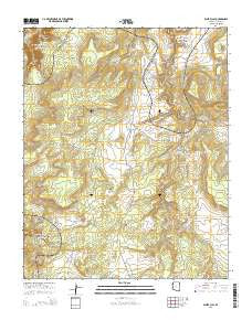 White Clay Arizona Current topographic map, 1:24000 scale, 7.5 X 7.5 Minute, Year 2014