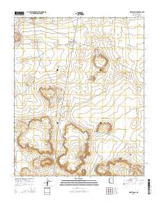 White Cone Arizona Current topographic map, 1:24000 scale, 7.5 X 7.5 Minute, Year 2014