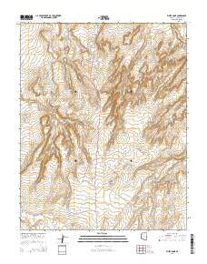 White Dome Arizona Current topographic map, 1:24000 scale, 7.5 X 7.5 Minute, Year 2014