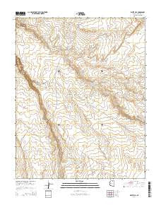 White Hill Arizona Current topographic map, 1:24000 scale, 7.5 X 7.5 Minute, Year 2014