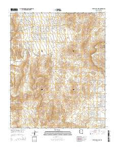 White Hills East Arizona Current topographic map, 1:24000 scale, 7.5 X 7.5 Minute, Year 2014