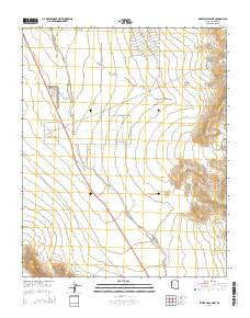 White Hills West Arizona Current topographic map, 1:24000 scale, 7.5 X 7.5 Minute, Year 2014