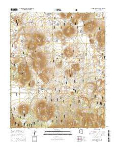 White Horse Hills Arizona Current topographic map, 1:24000 scale, 7.5 X 7.5 Minute, Year 2014