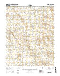 White Sage Flat Arizona Current topographic map, 1:24000 scale, 7.5 X 7.5 Minute, Year 2014