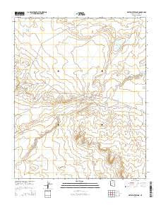 White Water Tank Arizona Current topographic map, 1:24000 scale, 7.5 X 7.5 Minute, Year 2014