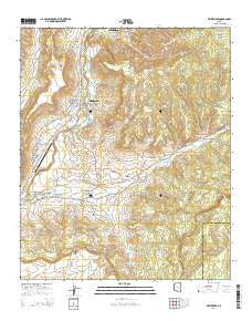 Whiteriver Arizona Current topographic map, 1:24000 scale, 7.5 X 7.5 Minute, Year 2014