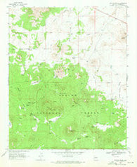 Whiting Knoll Arizona Historical topographic map, 1:24000 scale, 7.5 X 7.5 Minute, Year 1969